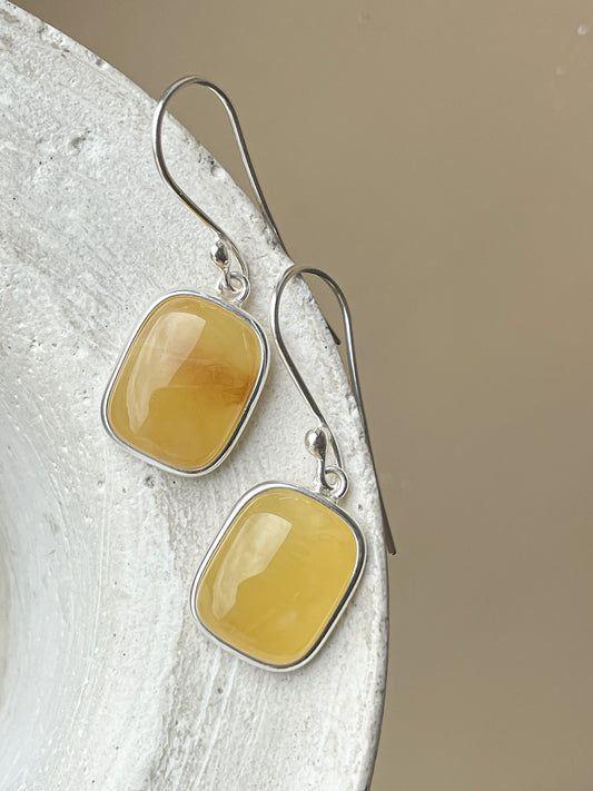 Honey dangle earrings - Sterling silver - Hook earring collection